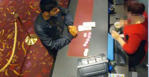 NCA Qaiser at a casino