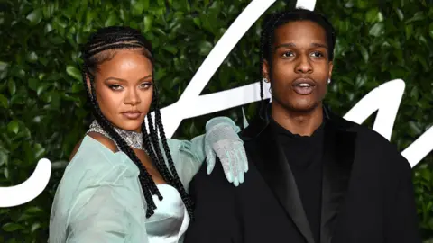 Getty Images Rihanna and ASAP Rocky