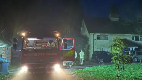 Chimney fire in Otley Road, Cretingham