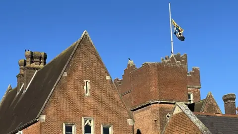 Flag half mast