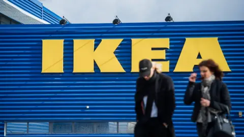 AFP/Getty Ikea store outside