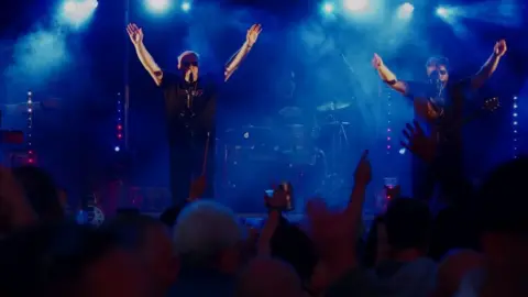 Sprintfest A band on stage at Sprintfest