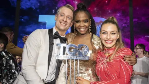 BBC/Thames/Syco/Tom Dymond Michael Danilczuk and Jowita Przystal with Oti Mabuse