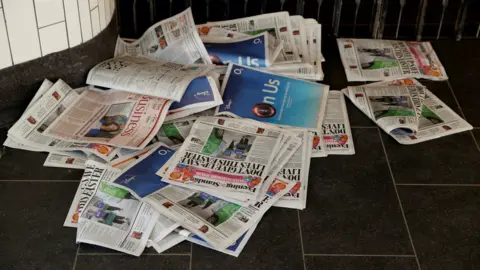 Reuters Free newspapers relying on commuters have been hit hard by the pandemic