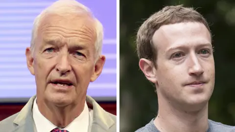 PA/Getty Images Jon Snow, Mark Zuckerberg