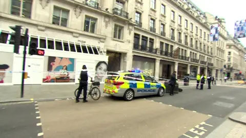 Regent Street crime scene