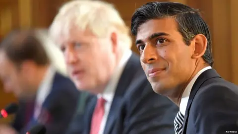 PA Media Chancellor Rishi Sunak and Prime Minister Boris Johnson