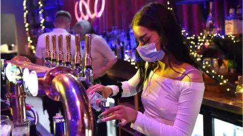 Getty Images A waitress