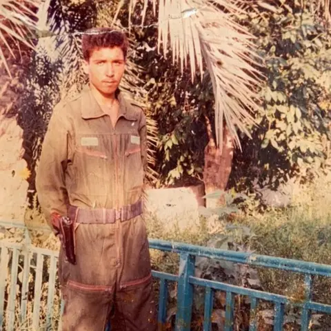 Raid al-Mosawi was serving as an Iraqi policeman in Basra when he was shot dead.
