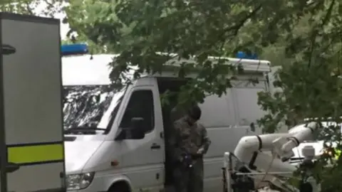 BBC Bomb disposal vans