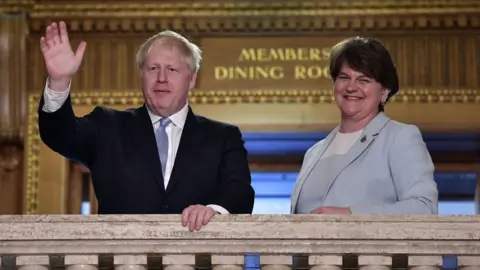 Getty Images Boris Johnston and Arlene Foster