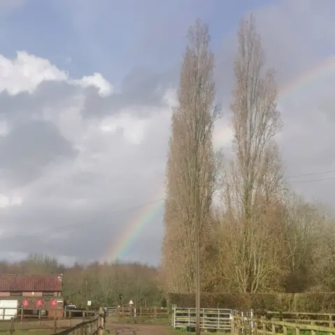 Redwings A rainbow over Redwings horse hospital
