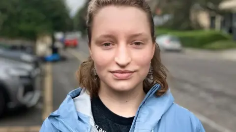 BBC Head and shoulders shot of student Violet Allmark