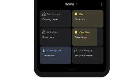 Google Smart device controls