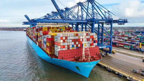 Hutchison Ports Limited The Mumbai Maersk at the Port of Felixstowe