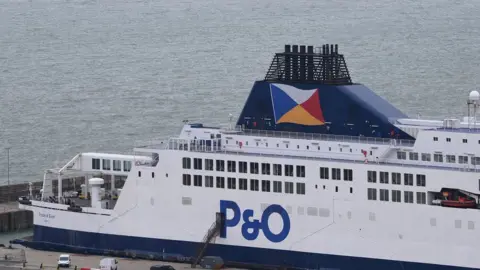 Getty Images A P&O cruise shipped docked at Dover port