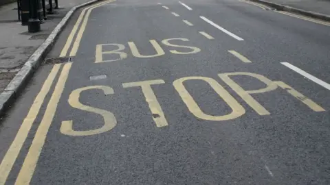 BBC Bus Stop streetmarkings
