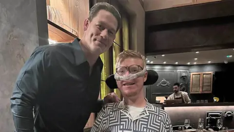 Family picture Declan with John Cena