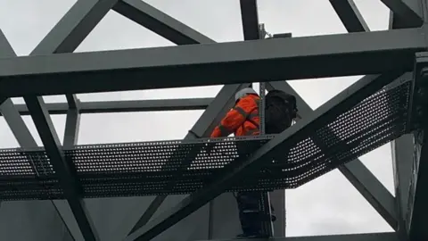 Surrey Police Protester on the motorway