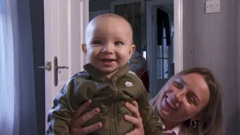 Jerry Thompon's son with his sister Chantelle Shields