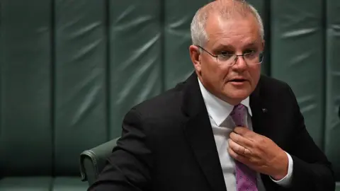 Getty Images Scott Morrison in parliament