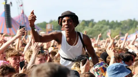 Getty Images crowd at Reading festival 2022