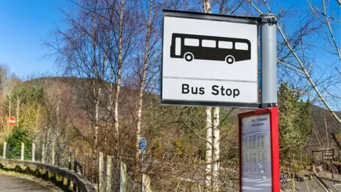 Getty Images Bus stop