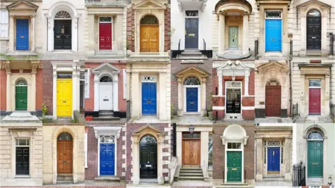 Getty Images composite of doorways