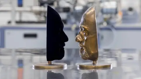 Surrey NanoSystems Vantablack-coated mask