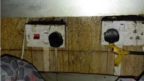 Cardiff Council A dirty surface at Andalucia Kebab House