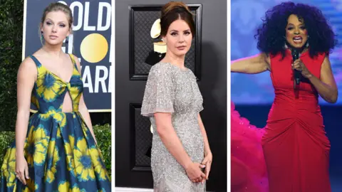 Getty Images Taylor Swift, Lana Del Rey and Diana Ross