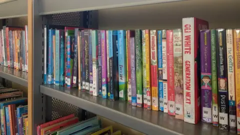 Bookshelf in Middlesbrough Central Library