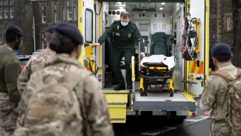 Getty Images Armed forces ambulance