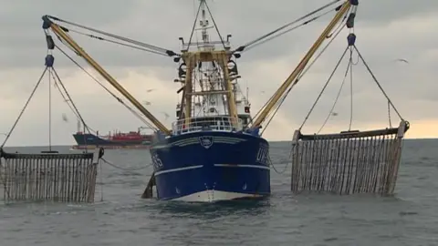 BBC A trawler with pulse fishing gear fitted