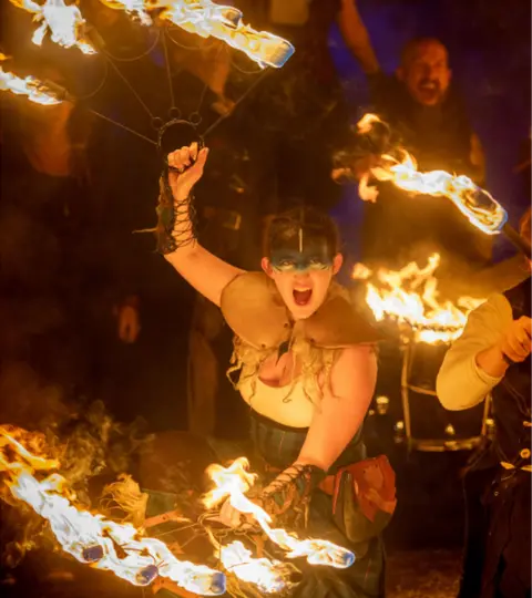 Ian Georgeson torchlight parade