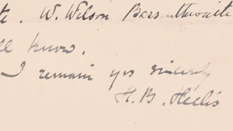 Dawson's Auctioneers Letter written by Beatrix Potter