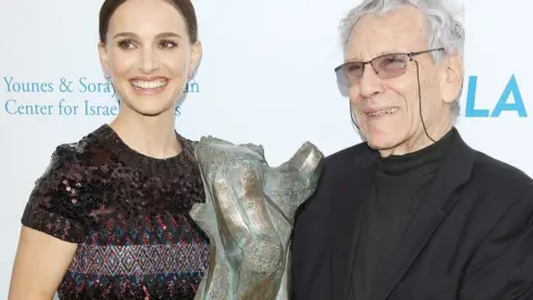 Getty Images Natalie Portman and Amos Oz