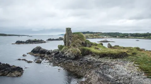 Dunyvaig Castle as it looks today