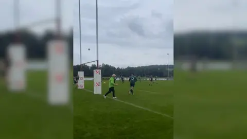 A rare own goal has been scored during a rugby match in the Scottish Borders.