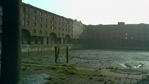 The Albert Dock in the 1980s from BBC programme Home round