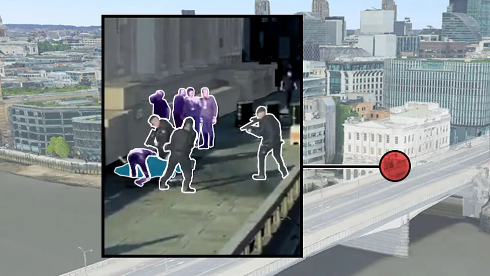 Illustration of London Bridge attack