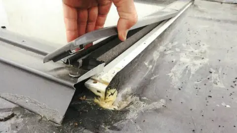 BBC Pictures of a substandard roofing job from the pair