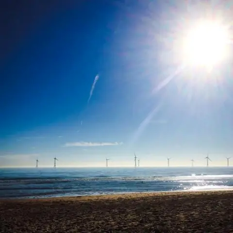 Nigel Mowat Turbines seen from Balmedie
