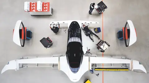 Liliium Lilium aircraft in the workshop