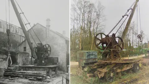 Peter Dunn Stothert and Pitt crane working and awaiting restoration