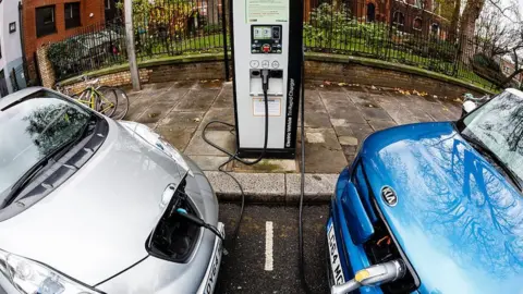 Getty Images Electric cars charging