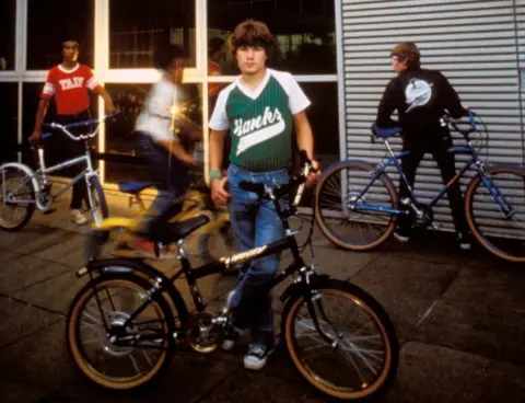 Getty Images Child with Raleigh Grifter in Brighton, 1980s