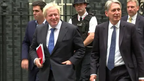 BBC Boris Johnson and Philip Hammond