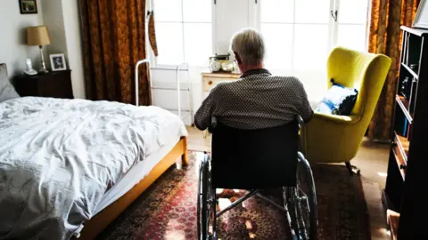 Getty Images A man in a care home