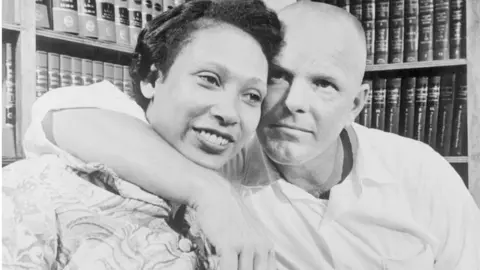 Getty Images Richard and Mildred Loving were arrested in bed weeks after their marriage